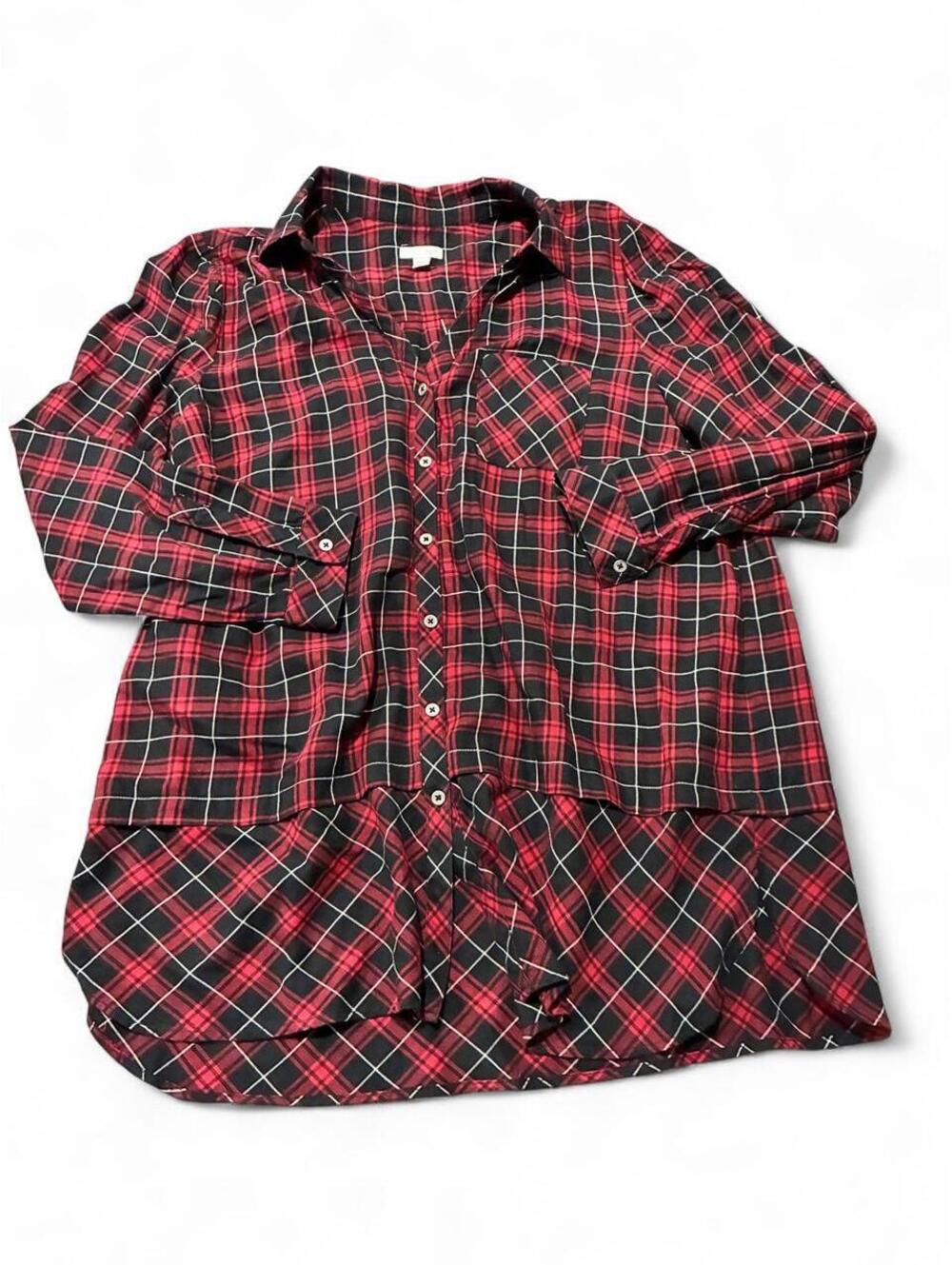 J. Jill Women's Red and Multi Shirt